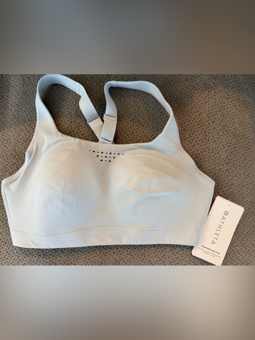 Athleta Pale Blue High-Support Seamless Sports Bra NWT